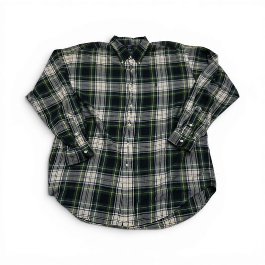 Camisa Blaire Ralph Lauren Xgrande Xl Cuadro Verde (Usado)