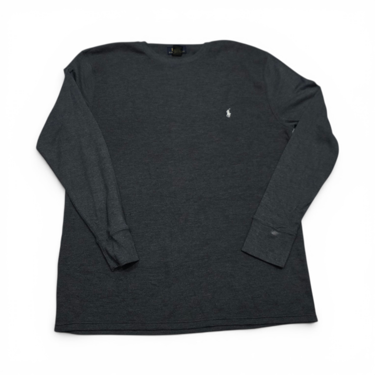 Playera Ralph Lauren Xgrande Xl Gris Manga Larga (Usado)