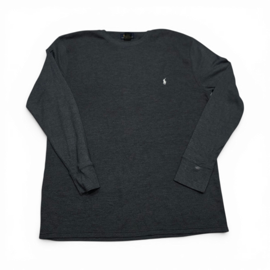 Playera Ralph Lauren Xgrande Xl Gris Manga Larga (Usado)