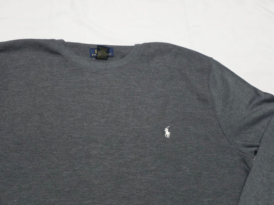 Playera Ralph Lauren Xgrande Xl Gris Manga Larga (Usado)