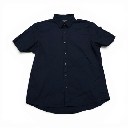 Camisa Manga Corta Michael Kors Xgrande Xl Azul (Usado)