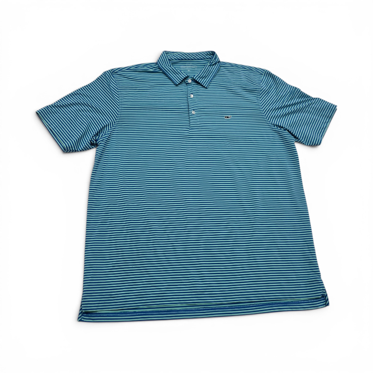 Playera Vineyard Vines Xgrande Xl Verde Y Azul Lineas (Usado)