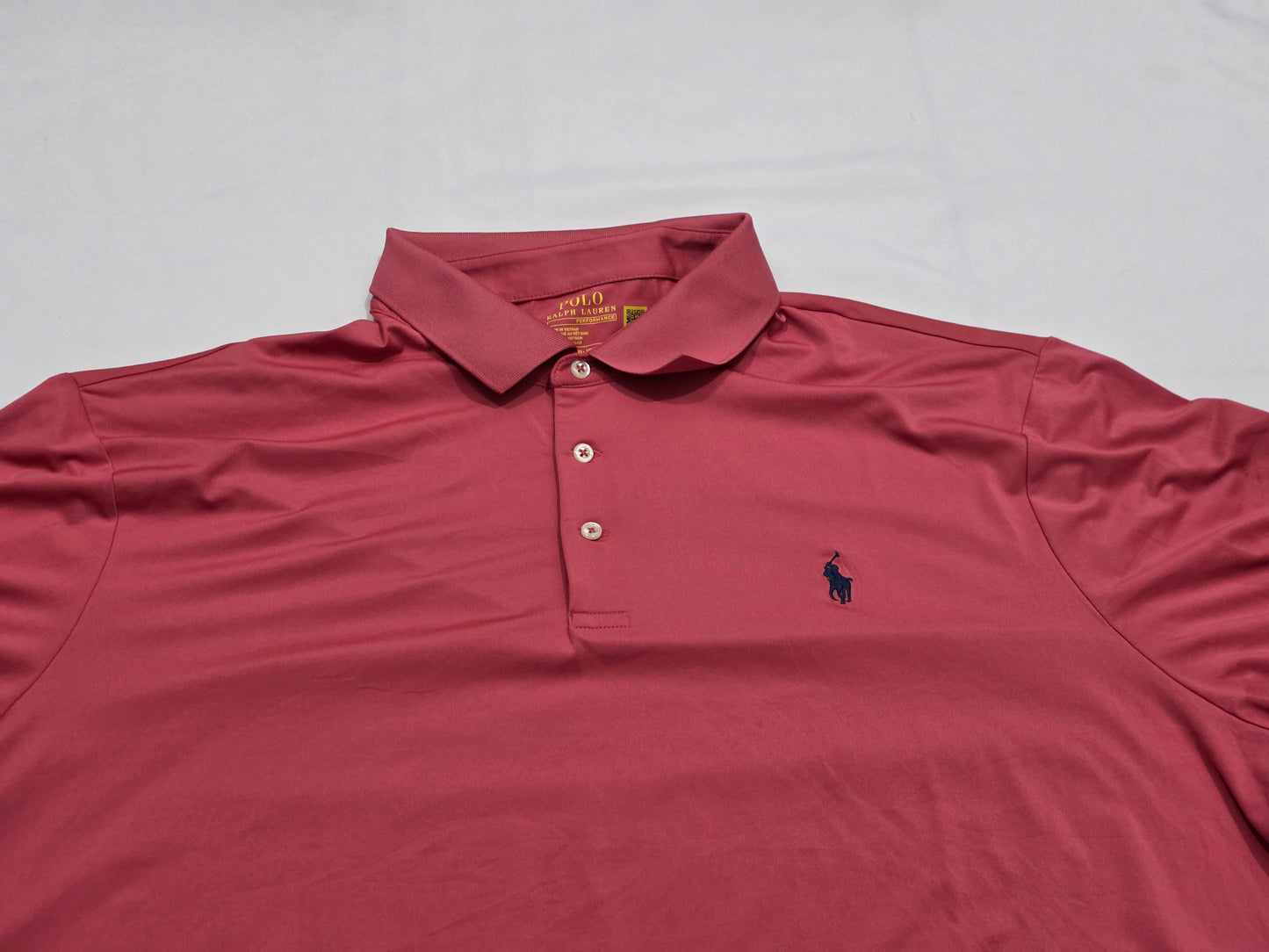 Playera Polo Ralph Lauren Performance Xxl Coral (Usado)