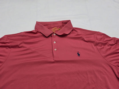 Playera Polo Ralph Lauren Performance Xxl Coral (Usado)
