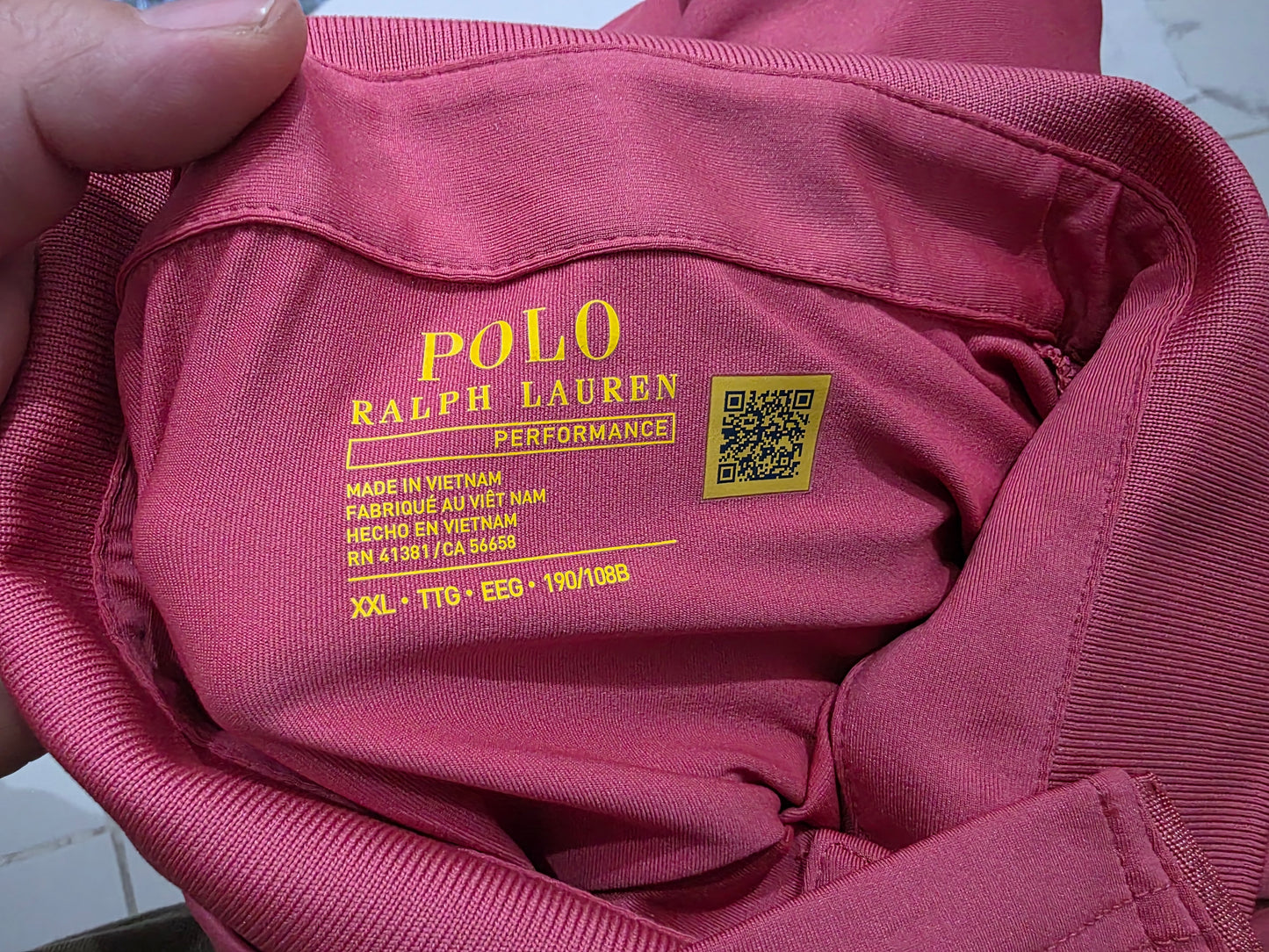Playera Polo Ralph Lauren Performance Xxl Coral (Usado)