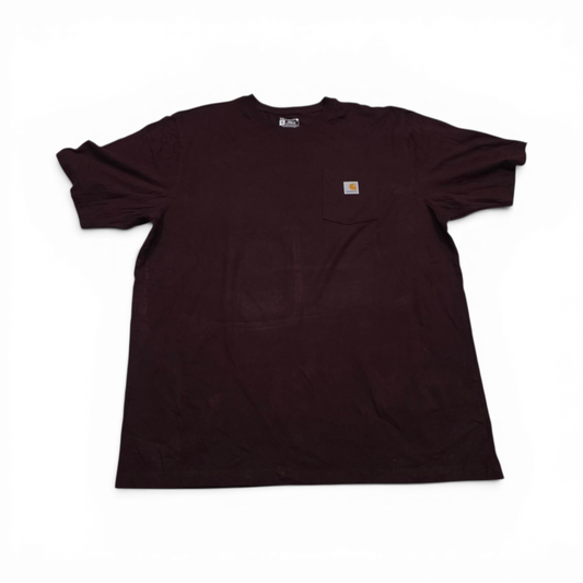 Playera Loose Fit Carhartt 2xl Vino (Usado)