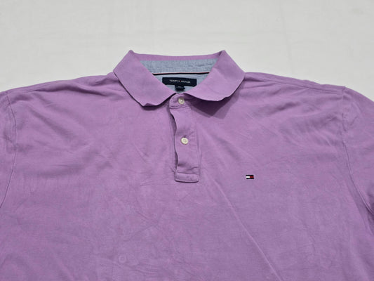 Playera Polo Classic Fit Tommy Hilfiger Xxl Lila (Usado)