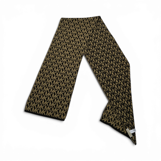 Bufanda Michael Kors Cafe Letras Negras (Usado)