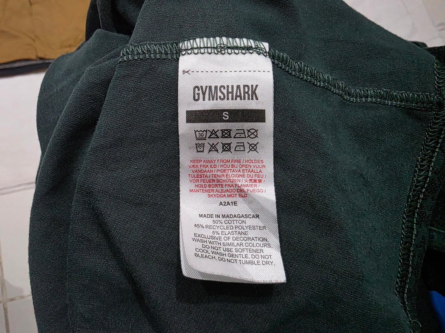 Playera Gymshark Chico S Verde (Usado)