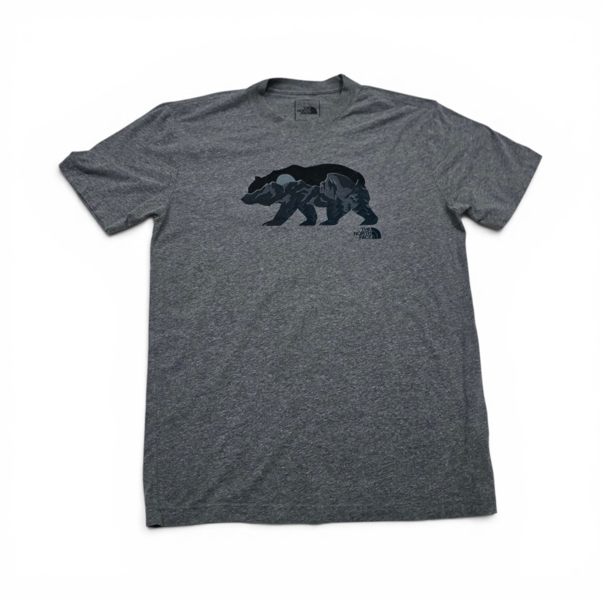 Playera The North Face Mediana M Gris Oso (Usado)