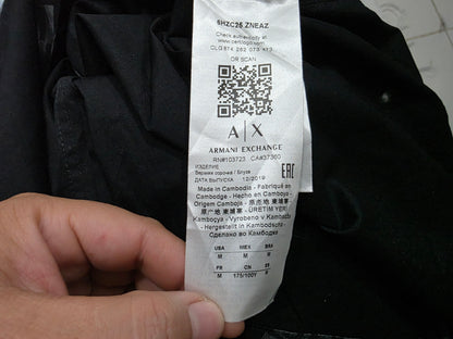 Camisa Armani Exchange Mediana M Negro Letras (NUEVO)