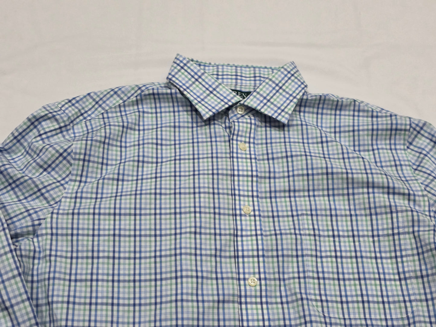 Camisa Ralph Lauren Grande 16 1/2 Regular Cuadro Azul (Usado)
