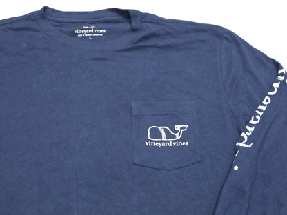 Playera Manga Larga Vineyard Vines Grande L Azul Baseball (NUEVO)