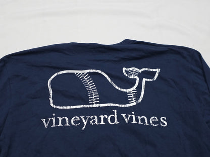 Playera Manga Larga Vineyard Vines Grande L Azul Baseball (NUEVO)