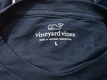 Playera Manga Larga Vineyard Vines Grande L Azul Baseball (NUEVO)