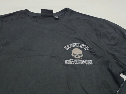 Playera Manga Larga Harley Davidson Grande L Negro Calavera (Usado)