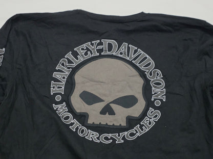 Playera Manga Larga Harley Davidson Grande L Negro Calavera (Usado)