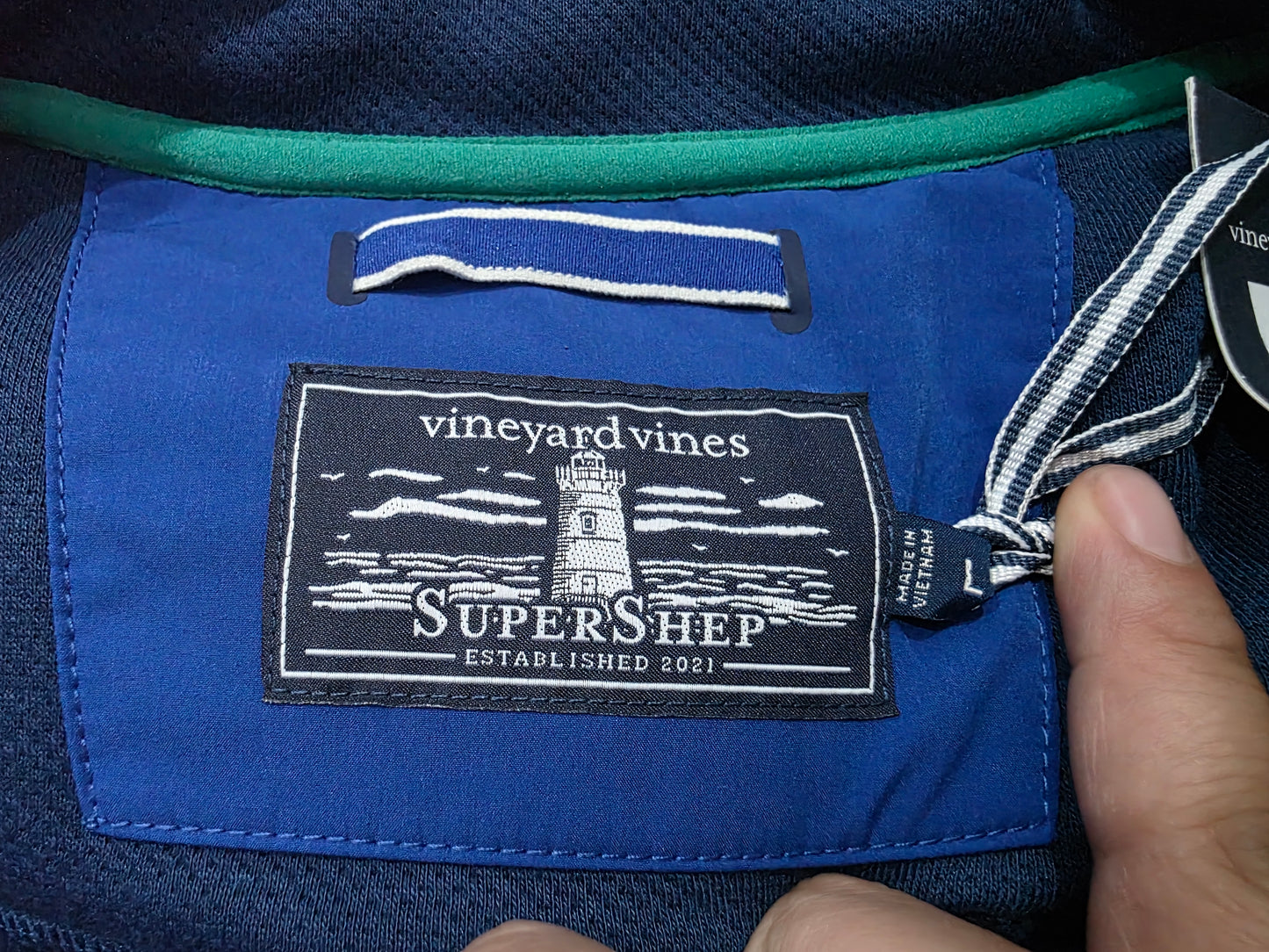 Sudadera Vineyard Vines Grande L Azul Supershep (NUEVO)