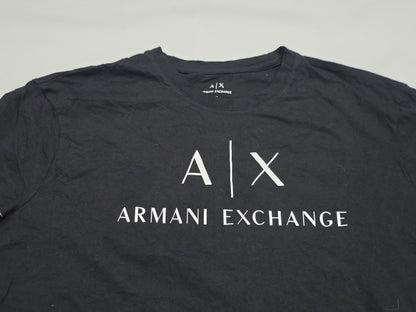 Playera Armani Exchange Xgrande Xl Slimfit Negro Letras (Usado)