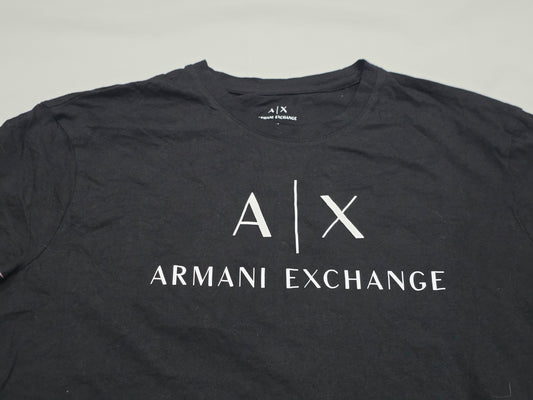Playera Armani Exchange Xgrande Xl Slimfit Negro Letras (Usado)