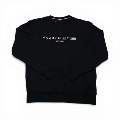 Sudadera Tommy Hilfiger Xgrande Xl Negro Letras (Usado)
