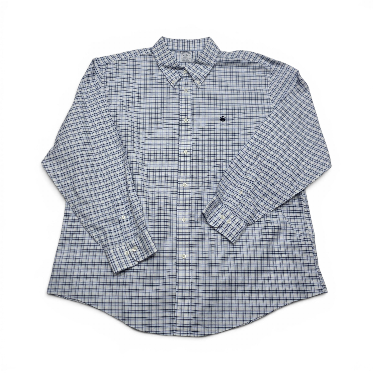 Camisa Brooks Brothers 2xl Regent Cuadro Azul (Usado)