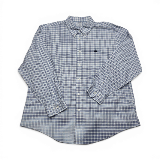 Camisa Brooks Brothers 2xl Regent Cuadro Azul (Usado)