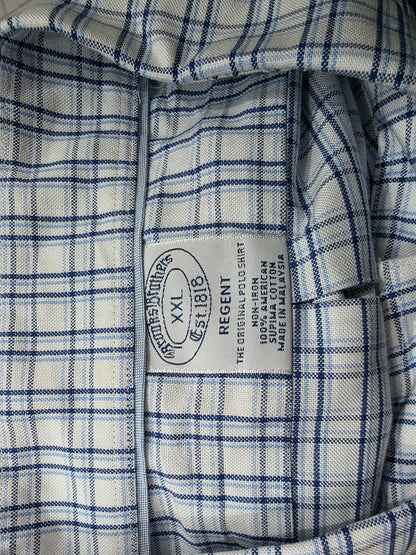 Camisa Brooks Brothers 2xl Regent Cuadro Azul (Usado)