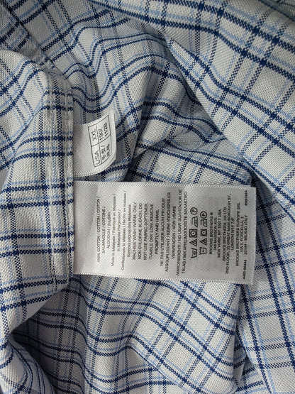 Camisa Brooks Brothers 2xl Regent Cuadro Azul (Usado)
