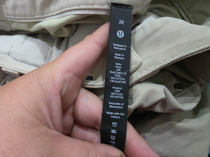 Pantalon Lululemon Talla 28 Beige Oscuro