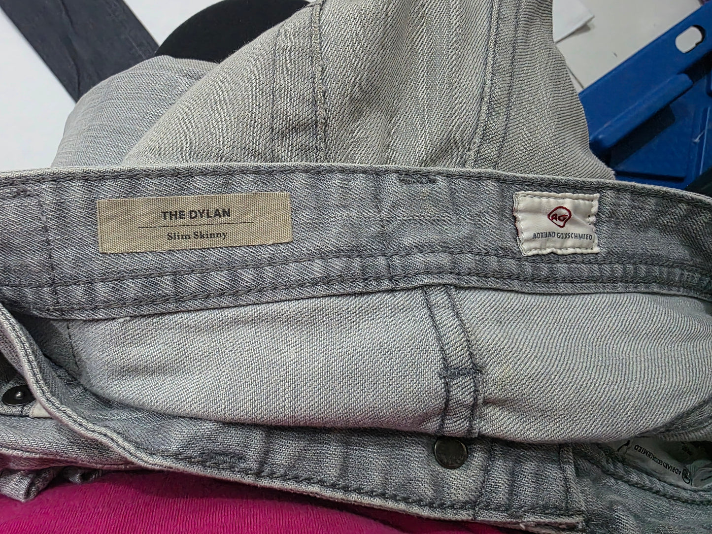 Pantalon Slim Skinny Adriano Goldschmied Talla 31 Gris