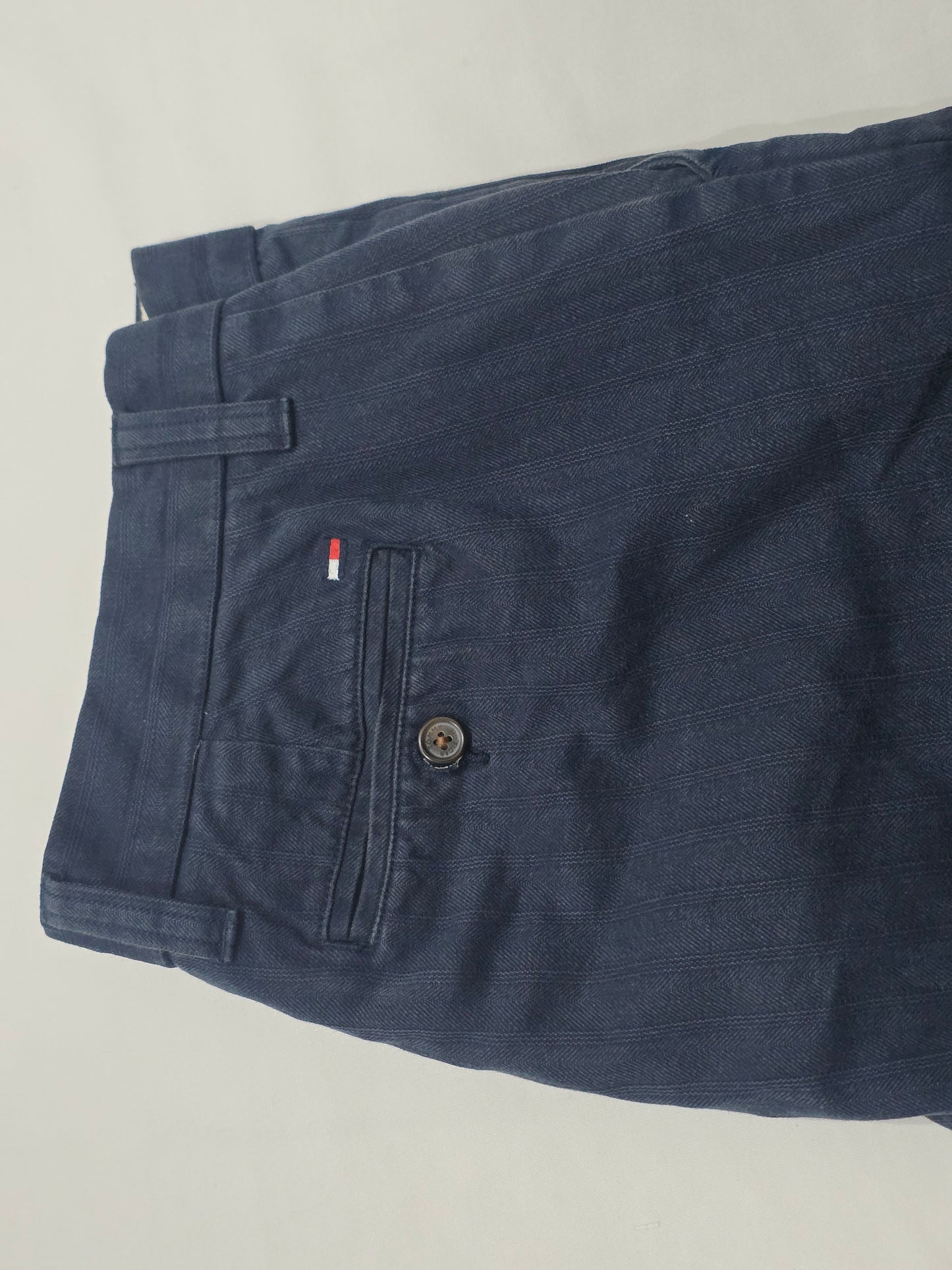 Pantalon Recto Tommy Hilfiger 36x30 Azul Deslavado