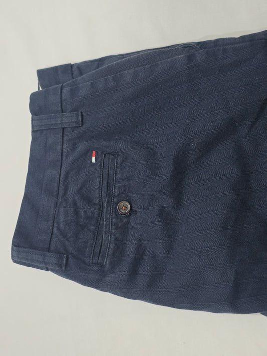 Pantalon Recto Tommy Hilfiger 36x30 Azul Deslavado