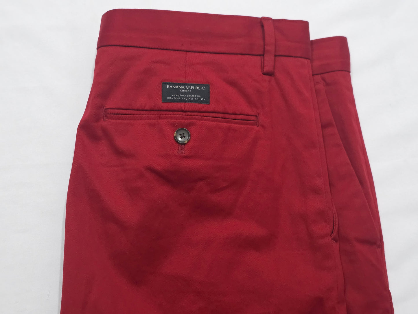 Pantalon Masonathletic Taparedfit Banana Republic 36x32 Rojo