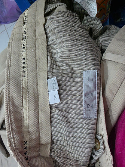 Pantalon Emernegildo Zegna Talla 34 Cafe