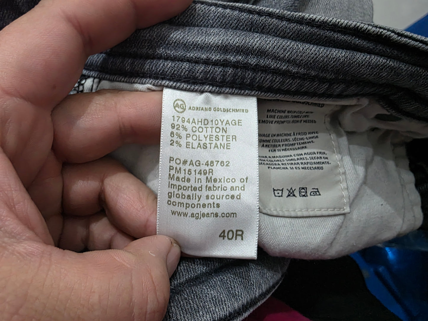 Pantalon Adriano Goldschmied Talla 40r Gris