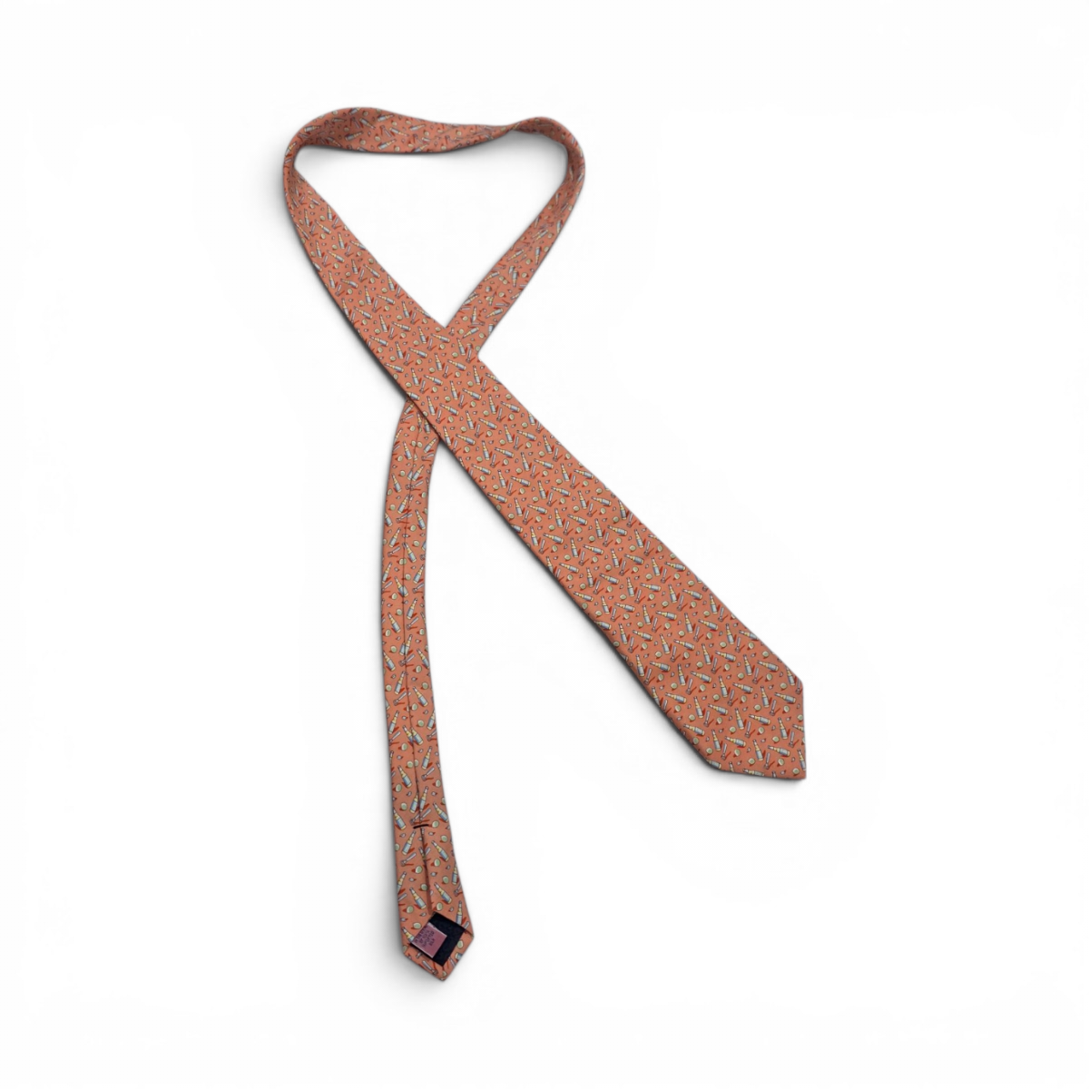 Corbata Vineyard Vines Naranja Botellas