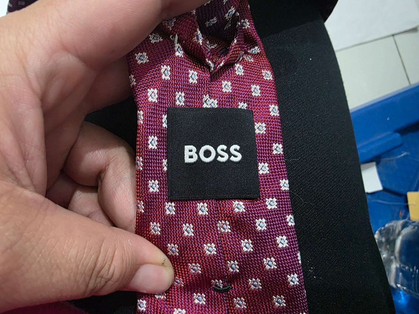 Corbata Hugo Boss Vino