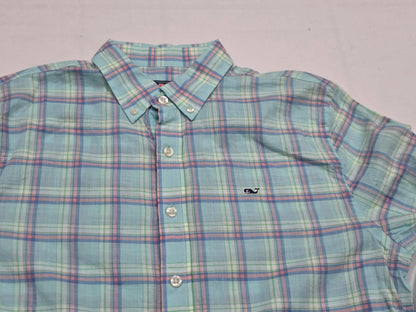 Camisa Vineyard Vines Adolescente Xl 18 Verde Menta