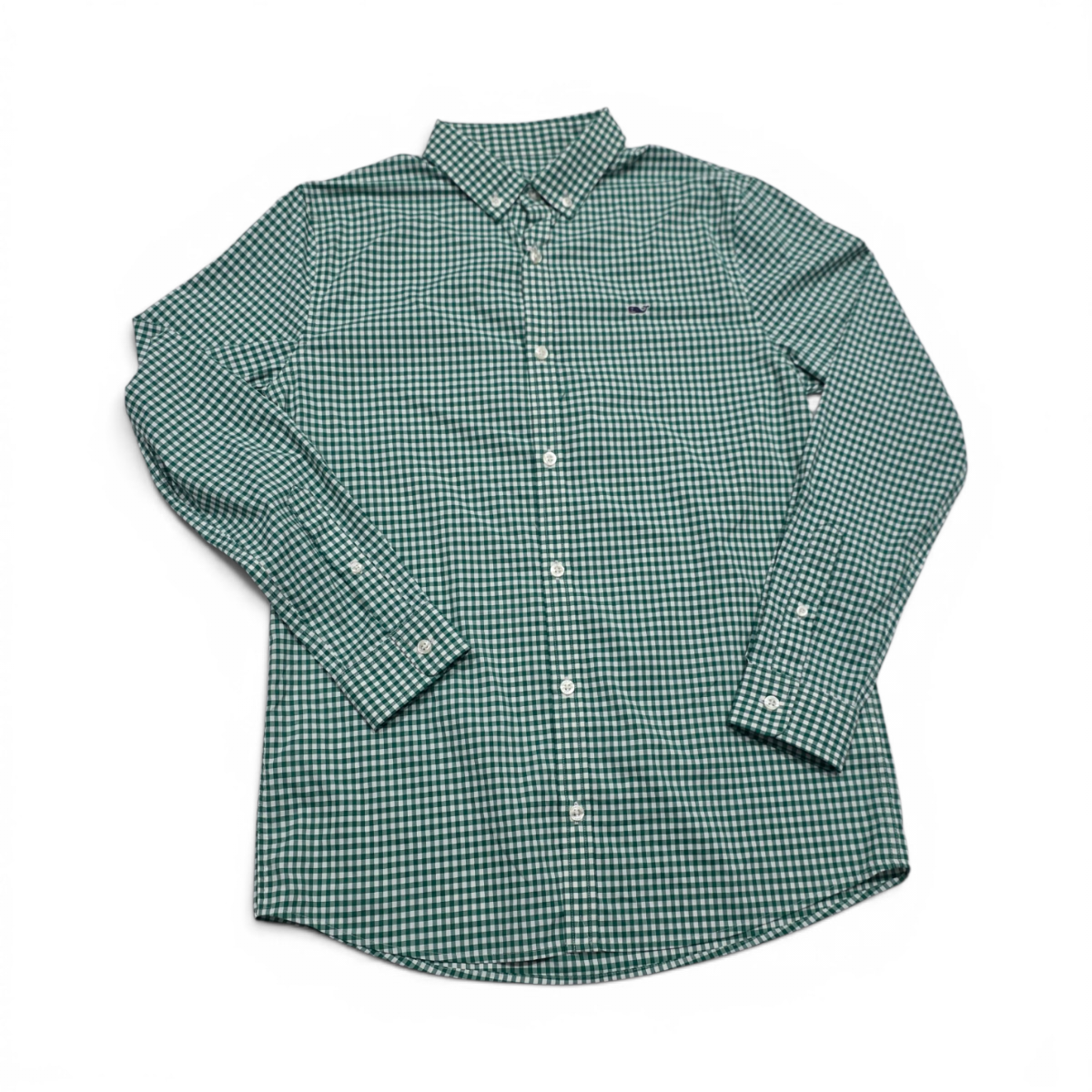Camisa Performance Vineyardvines Adolescnt Xl18 Verde Cuadro