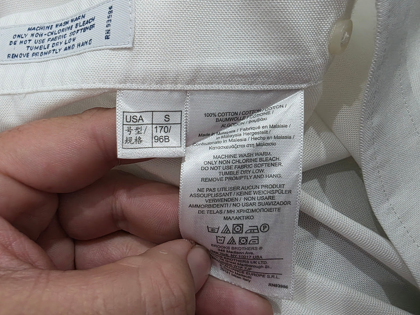 Camisa Regent Brooks Brothers Chico S Blanco