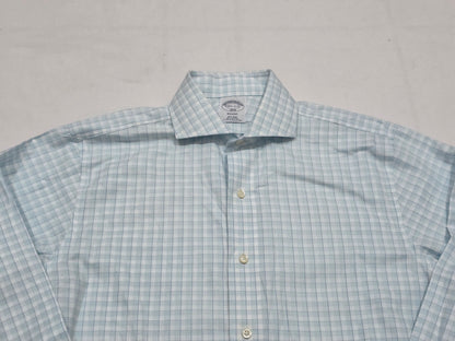 Camisa Regent Brook Brothers Chico S Cuadro Azul Claro