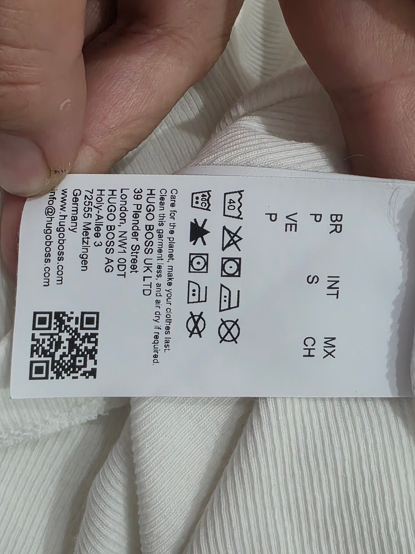 Playera Sin Mangas Hugo Boss Chica S Blanco