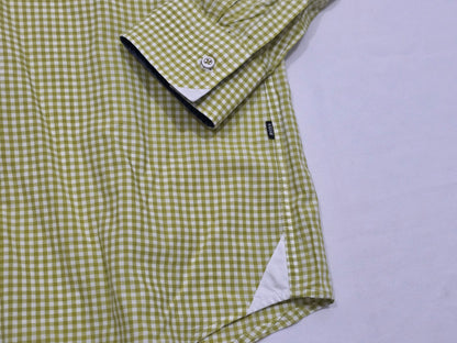 Camisa Hugo Boss Chica S Verde Musgo Cuadro Regular Fit