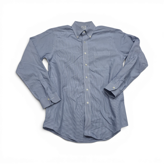 Camisa Brooks Brothers Regent Mediana M Azul Lineas