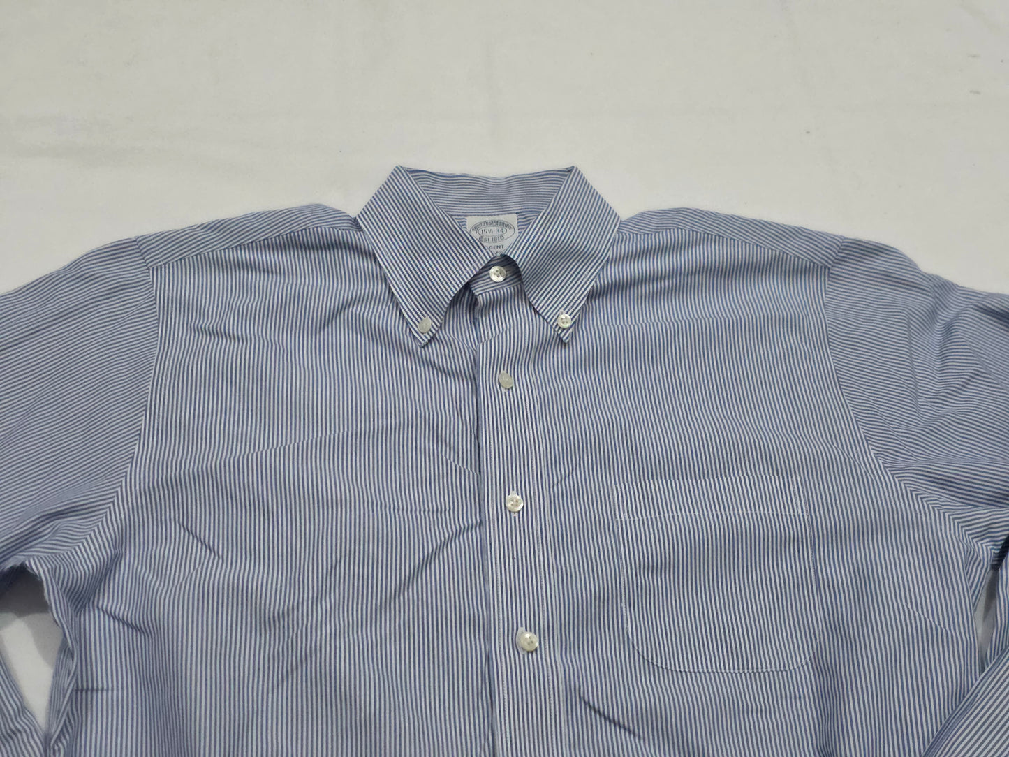 Camisa Brooks Brothers Regent Mediana M Azul Lineas
