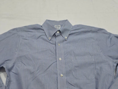 Camisa Brooks Brothers Regent Mediana M Azul Lineas