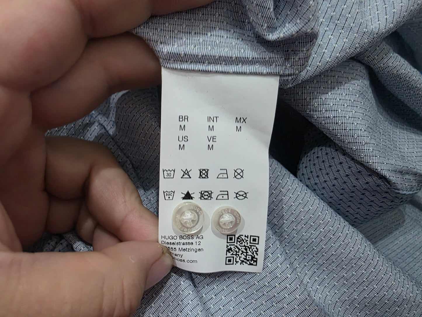Camisa Hugo Boss Mediana M Azul