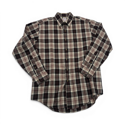 Camisa Brooks Brothers Mediana M Cuadro Cafe