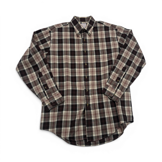 Camisa Brooks Brothers Mediana M Cuadro Cafe
